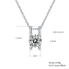 Classic Bullhead S925 Silver Plated Platinum Moissanite Diamond Pendant Earnail Set 1